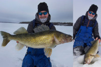 2 lb ice bluegill video, Prime time burbots, Mid-winter walleye tip