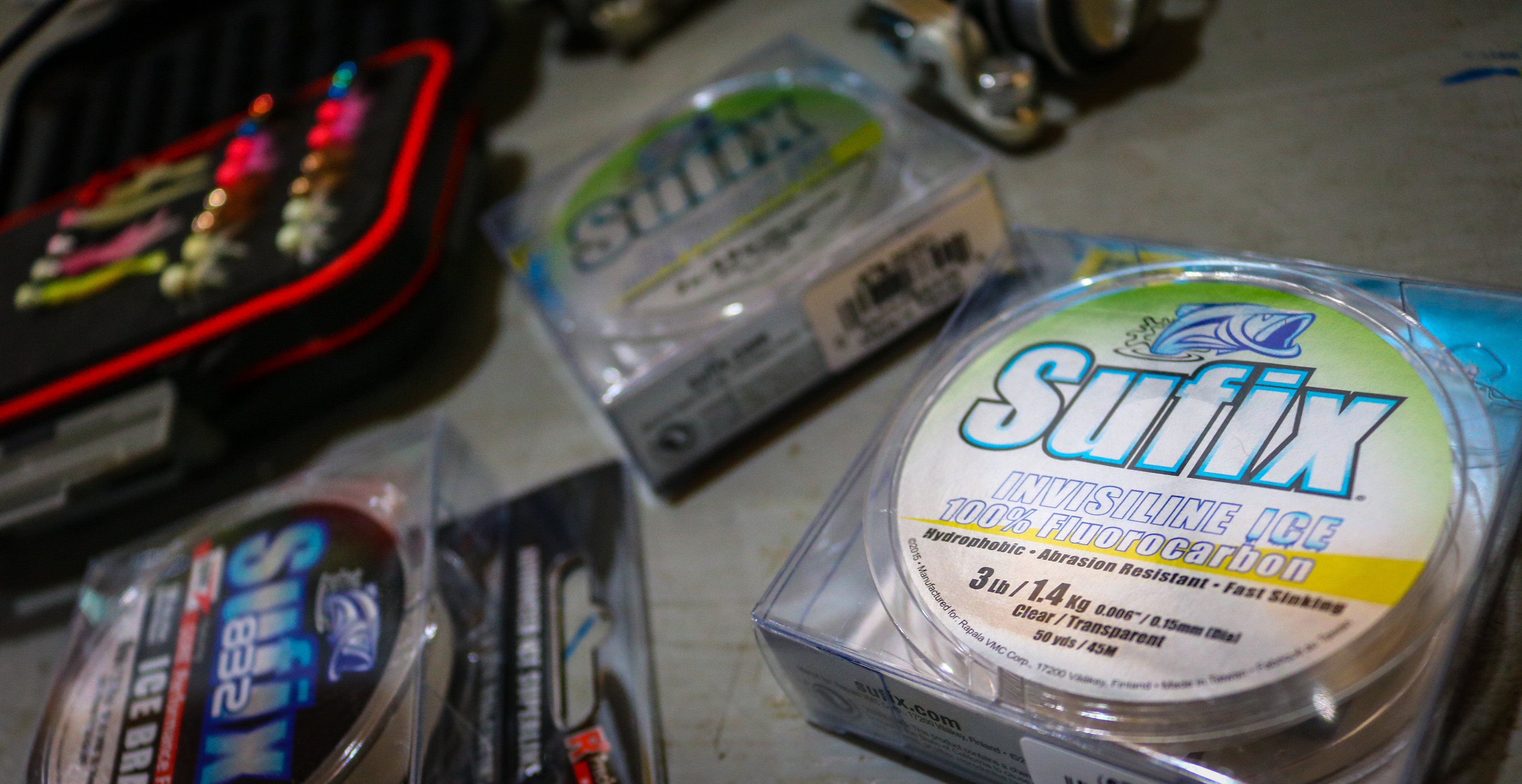 sufix fluorocarbon ice fishing line brett mccomas Choosing the best ice-fishing line for panfish