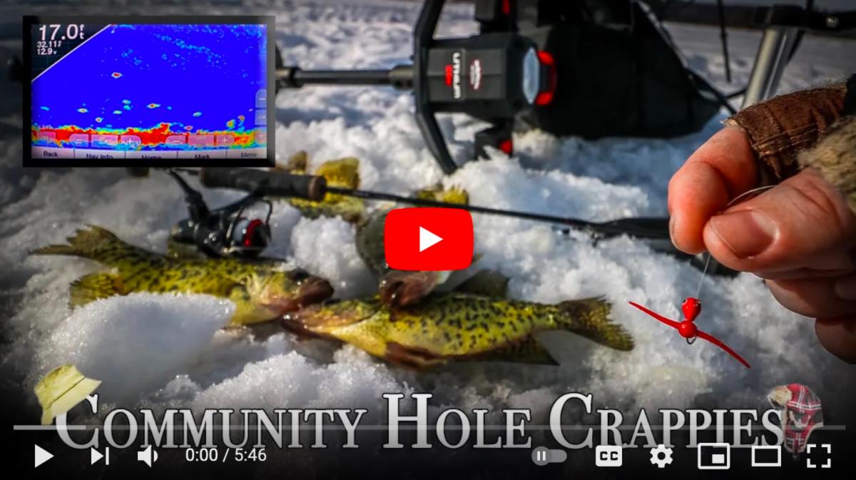 Community hole crappies, Ice garbage rant, Fish saddles midwinter