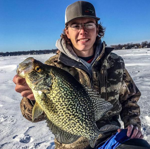 The Blue Collar Apprentice Minnow putting in work #icefishing #ice