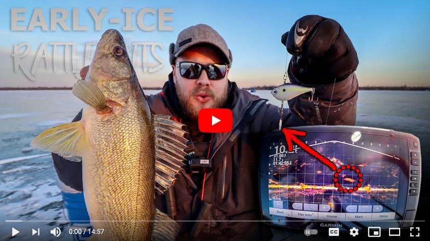 Rippin' Rap walleyes on LiveScope, Stubbiest fish ever, Rattle