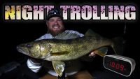 Trolling crankbaits at night for walleye