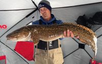 Fish eat the darndest things, How Hoyer Jacks ‘em, 18-lb burbot iced