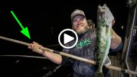 CANE POLE walleyes on a Wolf River RAFT! (video)