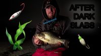 Ice fishing for crappies after dark (shallow weeds!)
