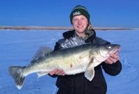 Mega 18″ ice crappie, Shiver Minnow attacks, Comfiest fish-house seat ever