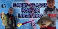 Early-season hardwater panfish locations