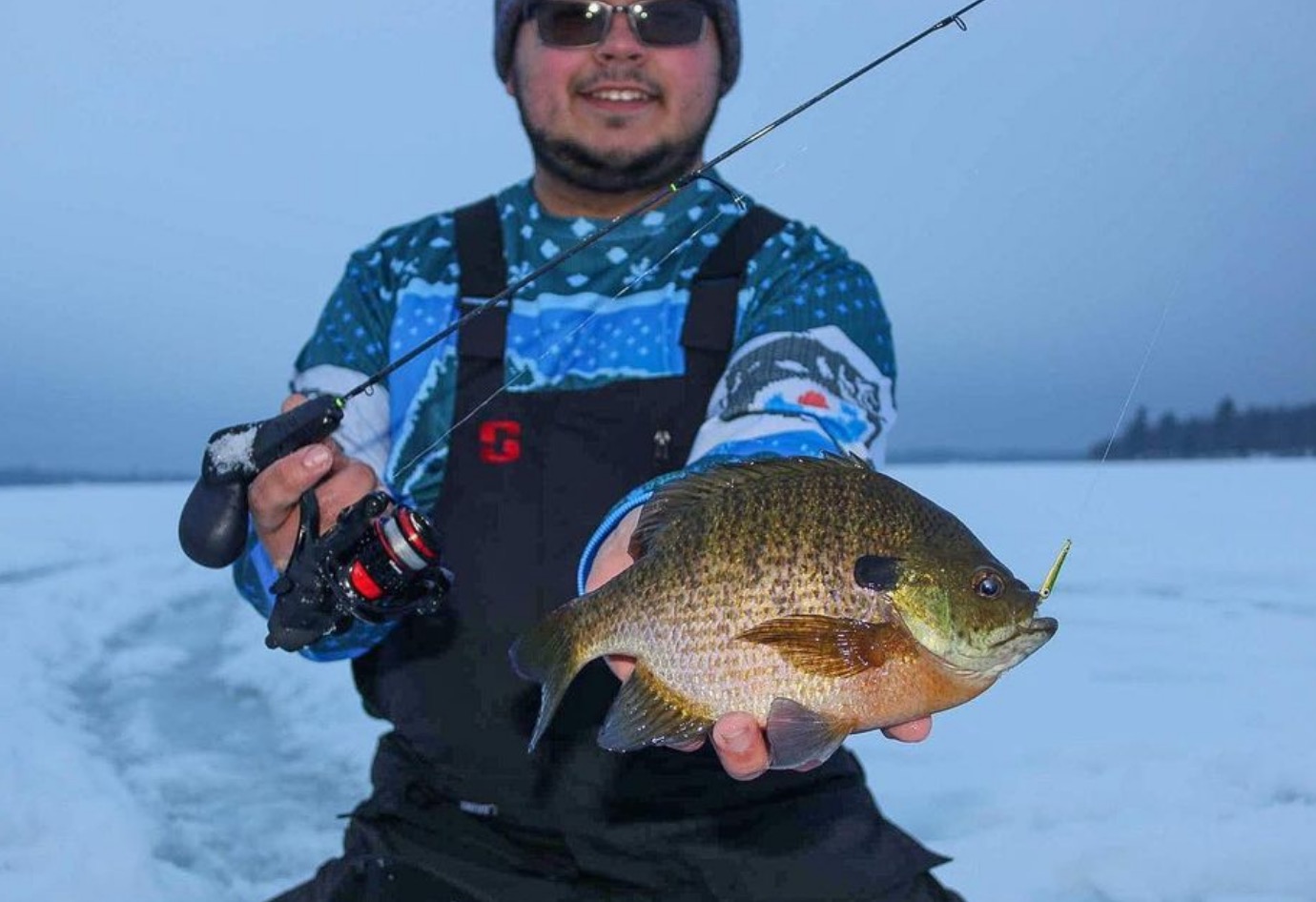 Johnnie Candle on Walleye Ice Fishing