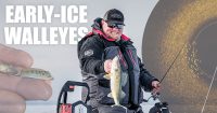 Hunting early-ice walleyes with Brad Hawthorne