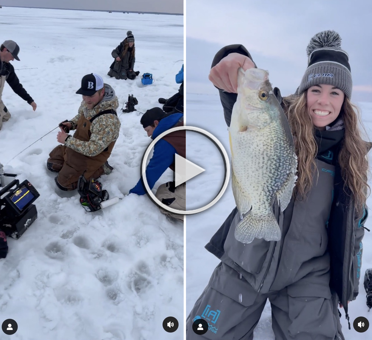 Ridiculous 18-lb walleye, Wild URL crappie video, Line spooling