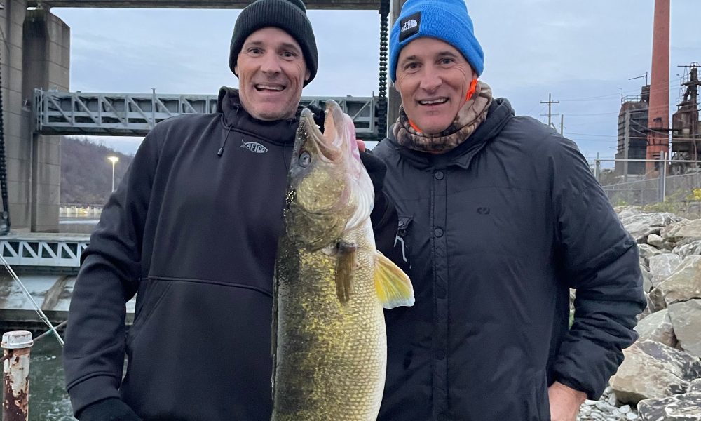 PA teener from shore, Gussy sends it, When to use ice fluoro – Target Walleye