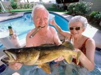 Boley’s clear water spoon, TX snowbird walleyes, Musky tug-of-war